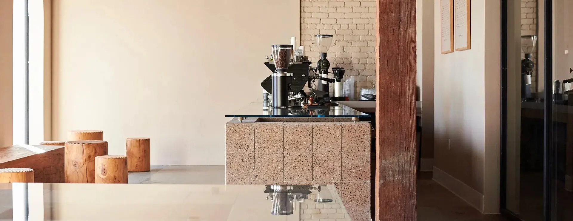 The espresso bar at Concierge Coffee at Signal