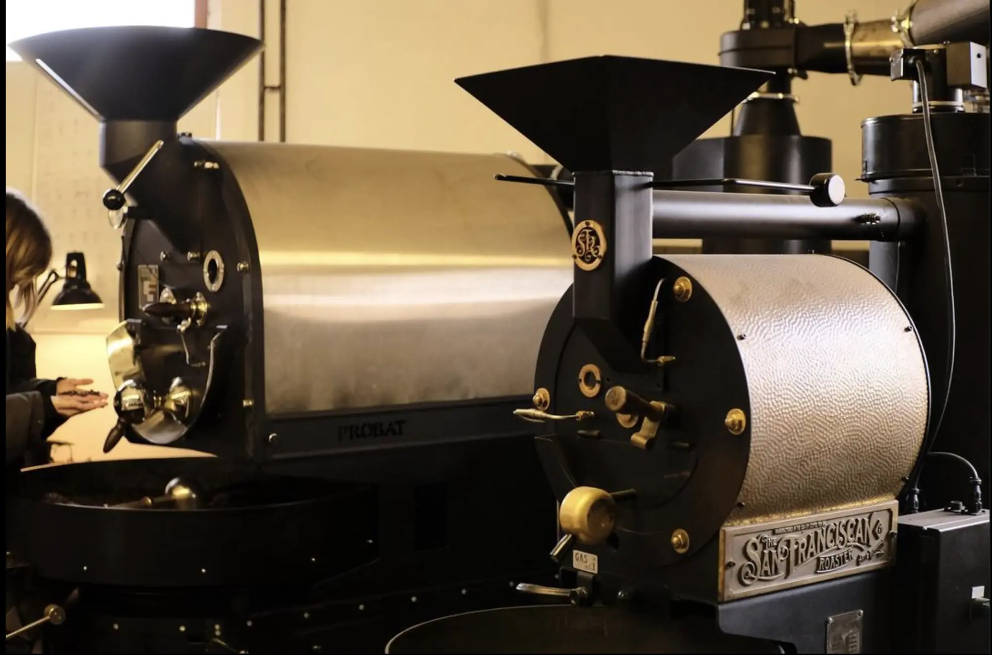 The coffee roaster at Concierge Coffee at Signal