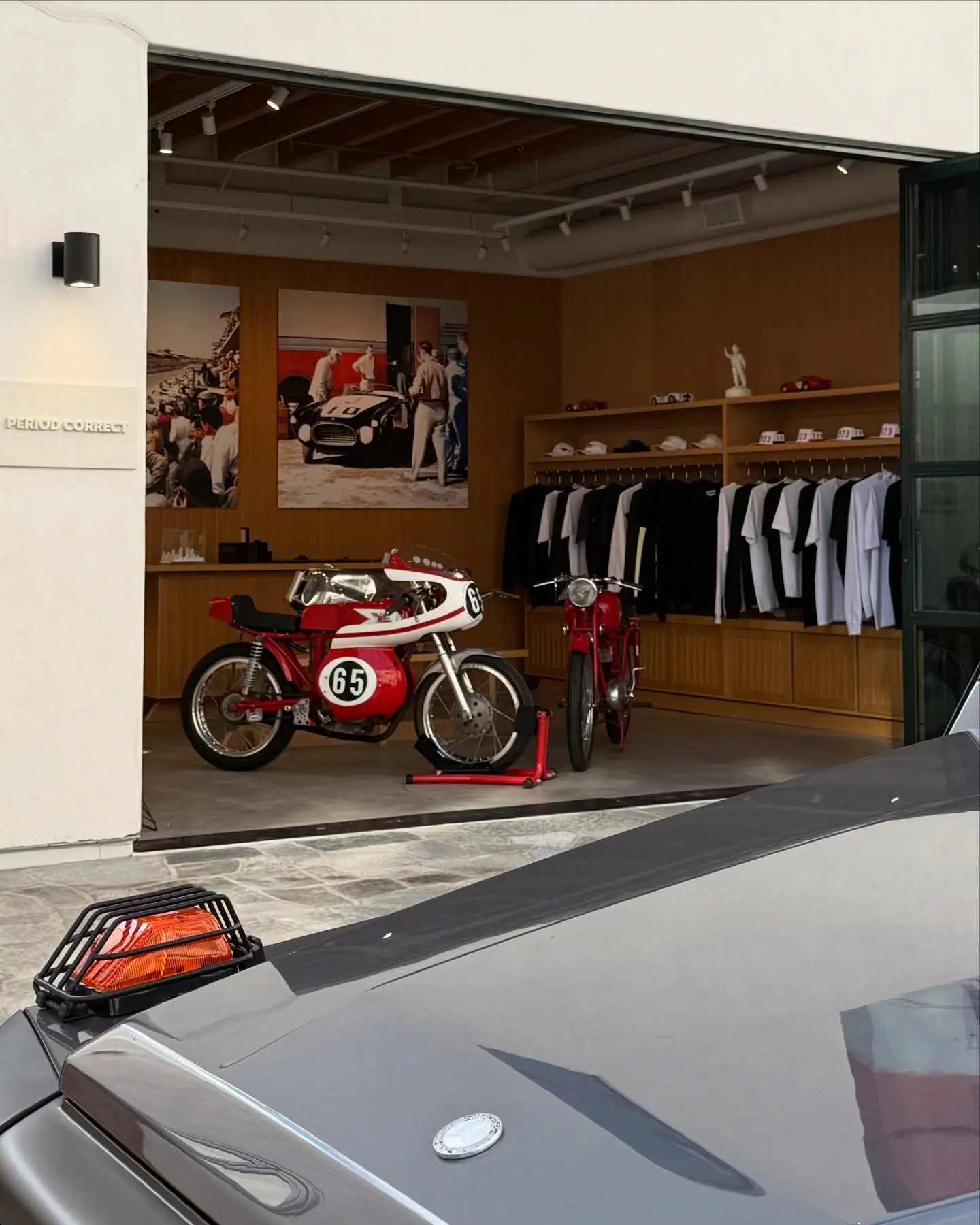 A motorcycle in the Period Correct Atelier at Signal
